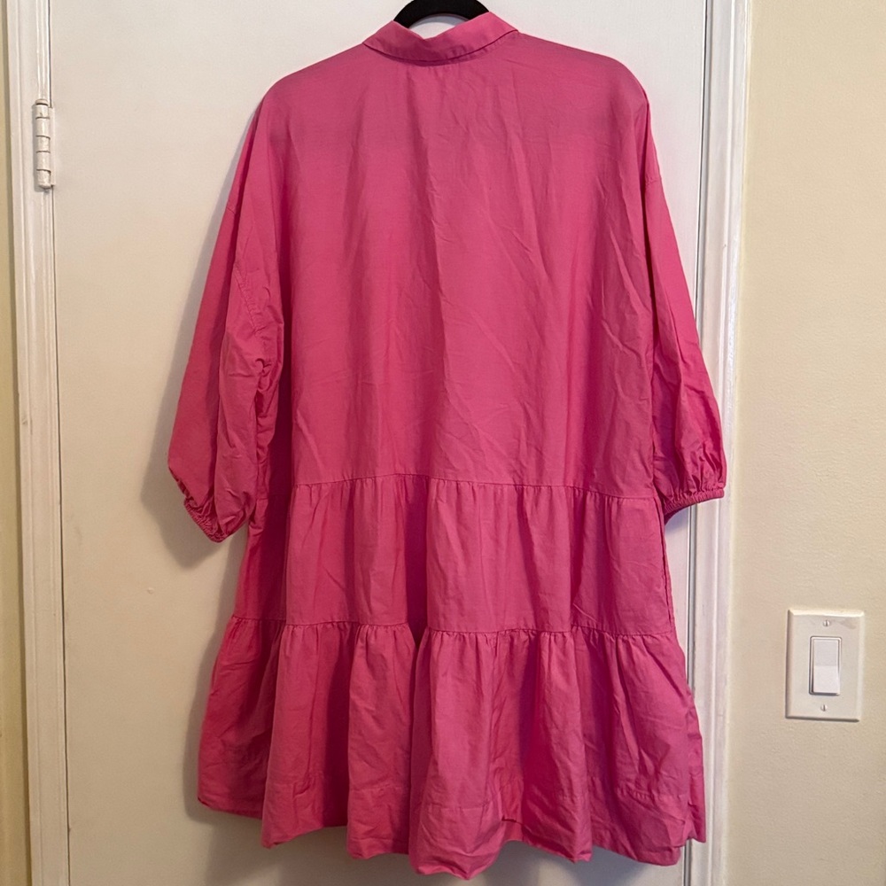 Free People Misha Mini Dress. Casual 3/4 Sleeve Tunic Shirt - Picture 9 of 9